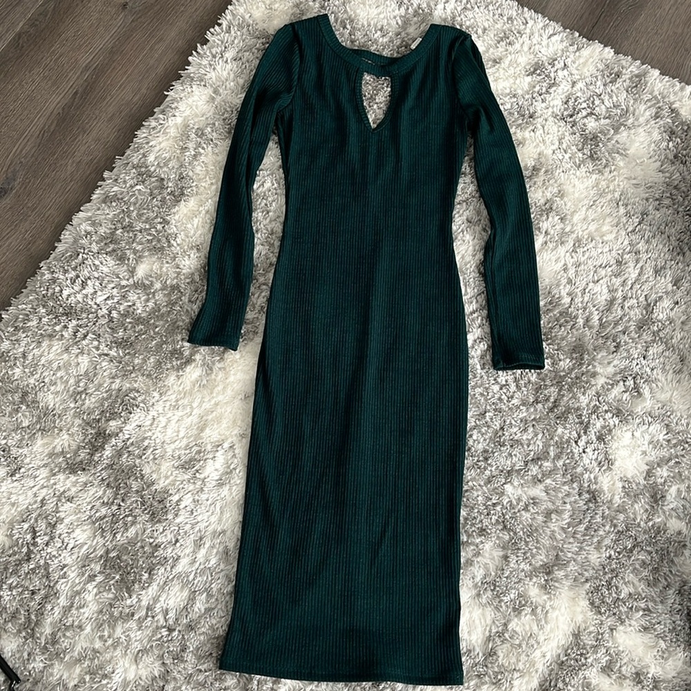 Hunter Green Long Dress size XS